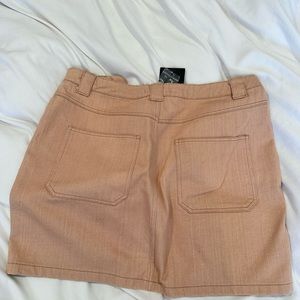 Signature Pink Button Down Skirt